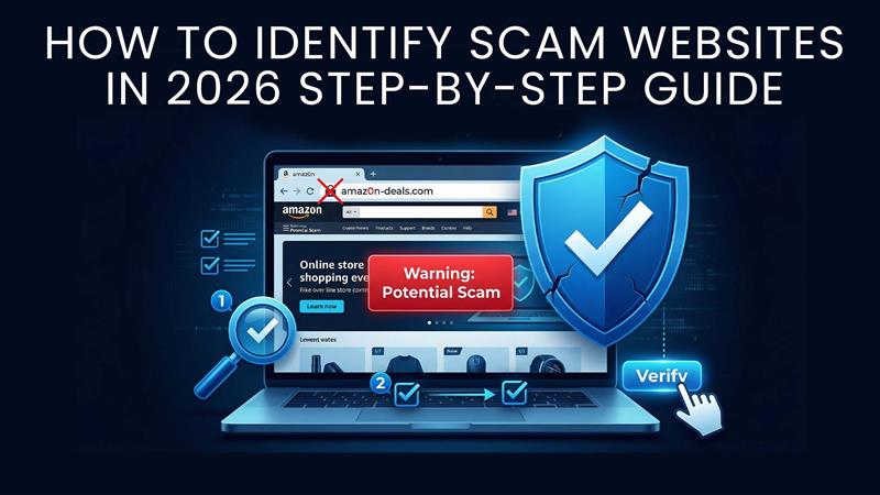 How to Identify Scam Websites in 2026 (Step-by-Step Guide)